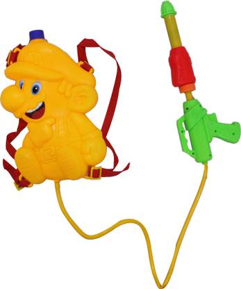 FULLY Water Spray Gun For Kids Holi Playing Use with Back Water Tank , Multicolor , Pack of 1 Water Gun