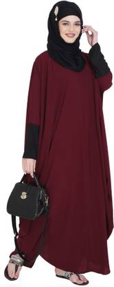 modestly Polyester Solid Abaya