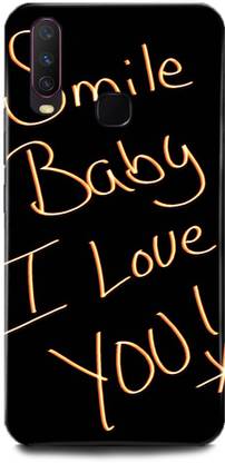 MP ARIES MOBILE COVER Back Cover for Vivo Y12/1904 SMILE BABY I LOVE YOU PRINTED BACK COVER
