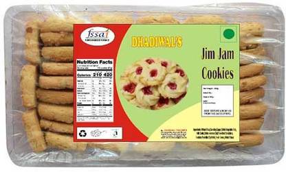 Dhadiwal's JIM-JAM Cookies (250 Grams) Cookies Biscuit