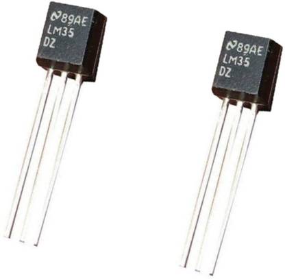 DENGINEERS Genuine LM35 Precision Centigrade Temperature Sensor Analog 3-Pin (2pcs pack) Temperature Sensor and Controller Electronic Hobby Kit