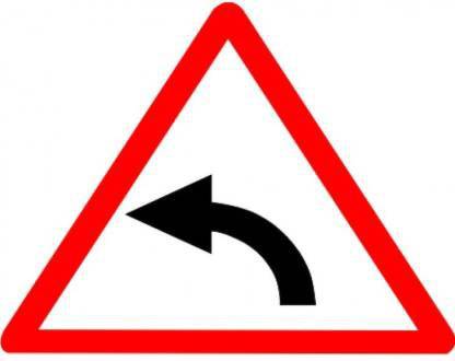 parth Left Hand Curve Emergency Sign