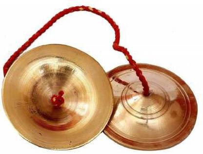 OgCombo Brass Manjira Pair - Indian Musical Instrument Kartal Instrument