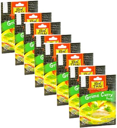 Real Thai Green Curry Paste, 50g ( Pack of 8 )