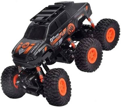 Tiny Tales 2.4GHZ 6 Wheel Rock Crawler SUV Monster Truck 4WD Rechargeable Remote Control Car 