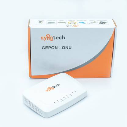 Syrotech EPON Optical Network Unit with 1 GE port Wireless Router 2.4 GHz 1200 Mbps Wifi Speed Single Band Internal & External Antenna Access Point Mode