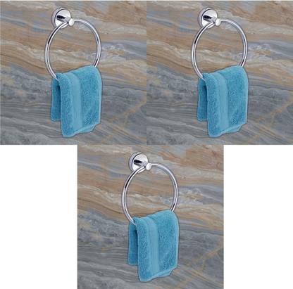 LOGGER - Stainless Steel Round Towel Ring (Pack of 3 pcs) (L1001008-C3) Stainless Steel Towel Holder