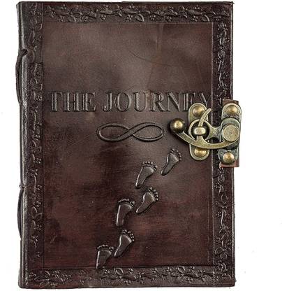 Craft Shop Handmade Leather, The Journey,7x5 A5 Planner/Organizer NO 200 Pages