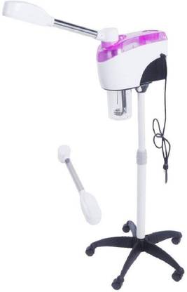Sweetpea 2 in 1 Hot & Cold Facial Steamer Machine,800W,Hot Mist Cold Mist,Double Tube,Ozone,Rolling Stand Base Professional Facial Steamer