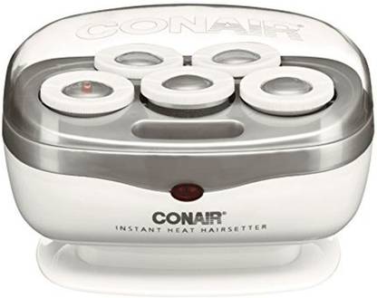 CONAIR Instant Heat Travel Hot Rollers; White Hair Curler