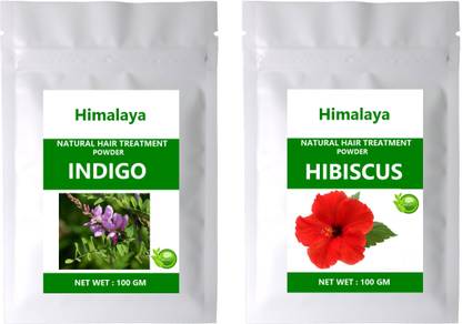 हिमालय NATURAL INDIGO POWDER AND HIBISCUS POWDER ( 100 GM EACH ) 200 GM