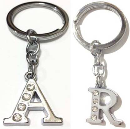 Rashi Traders Alphabet A & R Letter Key Chain
