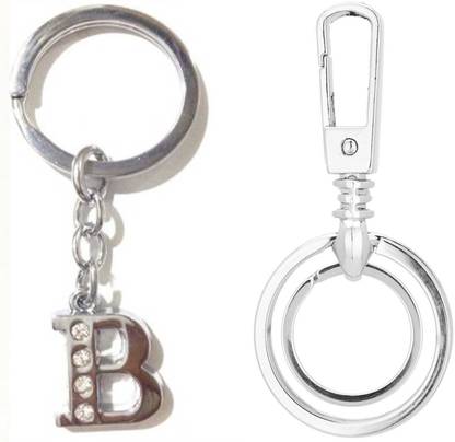 Rashi Traders Alphabet B Letter & Challa Locking Key Chain
