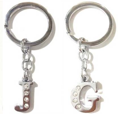 Rashi Traders Alphabet G & J Letter Key Chain