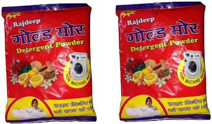 Rajdeep gold mor detergent powder 155 gm (pack of 2) Detergent Powder