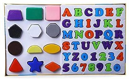 shopviashipping Educational Alpha, Numbers & Shapes for Kids. Let Them Learn The Combo of Alphabet,Number and Shapes
