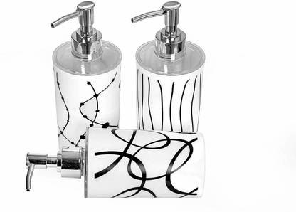 Indiginous HIGH QUALITY UNBREAKABLE Liquid Soap/Liquid/Shampoo/Hand wash/Sanitizer/Lotion Dispenser Bottle for Kitchen, Wash-Basin and Bathroom (Pack of 3) 1050 ml Gel, Lotion, Foam, Conditioner, Soap, Shampoo Dispenser