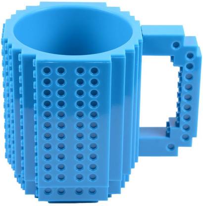 Connectwide Build-On Brick Lego Type Creative DIY Building Blocks Coffee Cup Water Bottle Puzzle Toy Plastic Coffee Mug