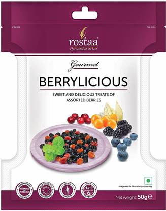 rostaa Std.Mini Pouch-Mix Berries 50gm Assorted Fruit