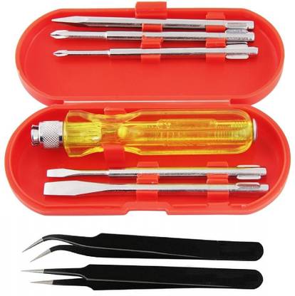 wroughton Multipurpose Screwdriver Set With 2 Tweezer Precision Screwdriver Set