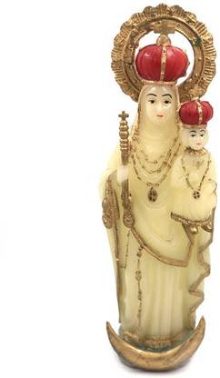 Deep Ganesh Arts Goddess Annai Velankanni Matha Statue Christian Statue(White) Decorative Showpiece  -  27 cm