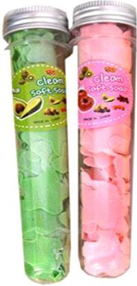 Somapa 2 Box Paper Soap Clean Soft Bath For Travel in flavour Design Tube Shape Bottle