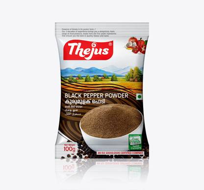 thejus Black Pepper Powder |500 Gm (100 Gmx5) |Pack of 5 | Export Quality.