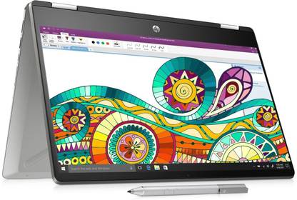 HP Pavilion x360 Intel Core i3 8th Gen 8145U - (4 GB/256 GB SSD/Windows 10 Home) 14-dh0107TU 2 in 1 Laptop
