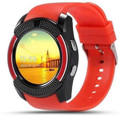 (Refurbished) Raptas V8 phone Red Smartwatch