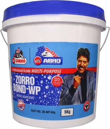 ABRO Water-Resistant Glue D3 Grade Wood Adhesive Multi-Purpose Synthetic Resin Fast Setting Formula Adhesive