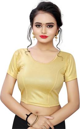 Women Round Neck Short Sleeve Blouse