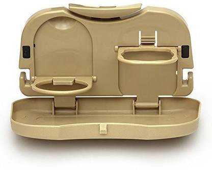 FosCadit Car Storage Tray Car Travel Plastic Foldable Meal Drink Cup Tray Holder Mini Dining Table car Tray Back seat Cup Holder Tray Table