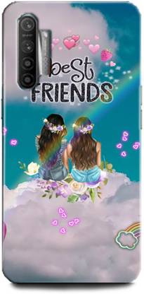 WallCraft Back Cover for Realme XT, RMX1921 / RMX1921 Friend, Best Friends, Forever, Girls, Tru, Sky, Love, Heart