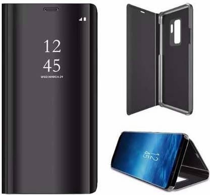 casemet Flip Cover for Semi Clear View Standing Mirror Flip Case for VIVO S1 Pro (Sensor will not work)