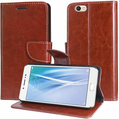 COVERNEW Flip Cover for Vivo V5 - 1601