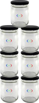 Pack of 7 Glass Utility Container  - 500 ml NOGAIYA Clear