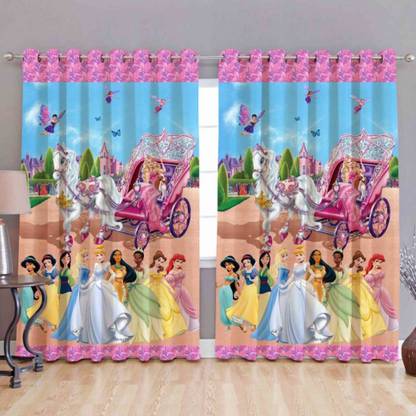 HHH FAB 213 cm (7 ft) पॉलिएस्टर दरवाज़ा पर्दा (2  का पैक)