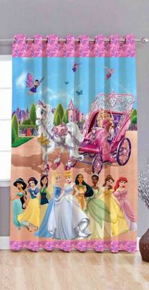 SAI FAB 213 cm (7 ft) Polyester Door Curtain Single Curtain