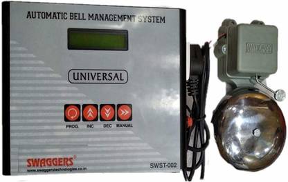 Security Store Automatic School Bell Management System - Multipurpose Timer especially Designed for Schools, factories Indoor Plug-In Electronic Timer Switch