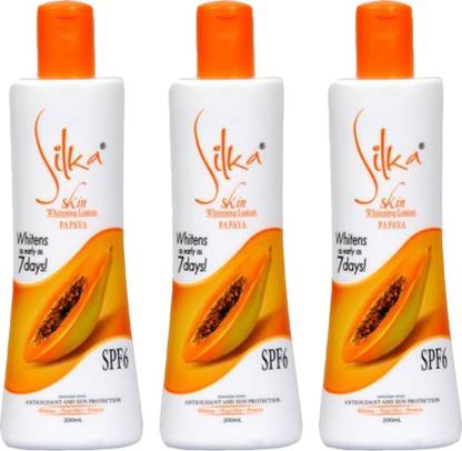 SILKA Whitening Papaya Lotion (Pack of 3)