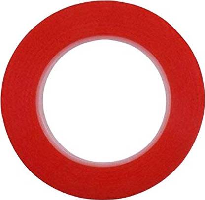 Hemi 12mm Red Double Side Tacky Tape (1/2 inch, 25 Meter) 25 m Double-sided Tape