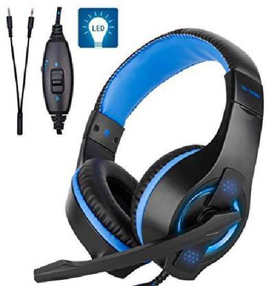 Fuleadture Aming Headset Ps4, Stereo Xbox One Gaming Headset Wired