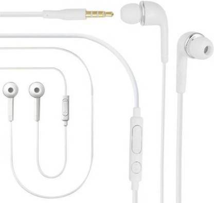 ATEKT ATK EHS64 Wired Headset with Mic (White, In the Ear) Wired