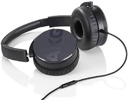 AKG Y50 Black On-Ear Headphone With In-Line One-Button Wired