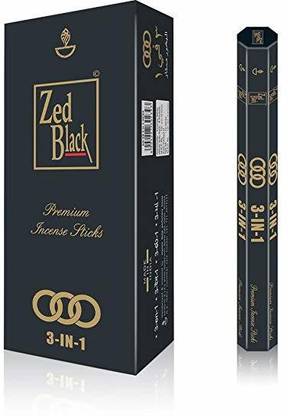 Zed Black 3-in-1 Incense Sticks- 3 Pleasant Aromas Aroma