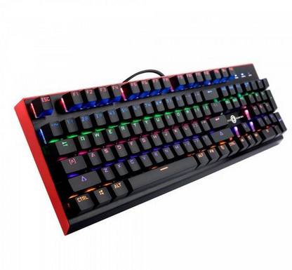 Frontech PRO SERIES GAMING KEYBOARD Wired USB Handheld Gaming Keyboard Compatible with Desktop, Laptop, Mac