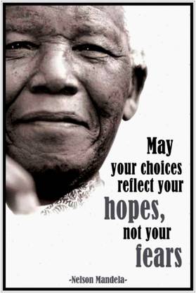 Nelson Mandela Poster (Cover Area :- 13 X 19 inch) Paper Print