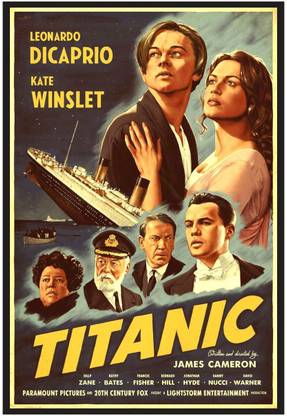 Titanic Poster (Cover Area :- 13 X 19 inch) Paper Print