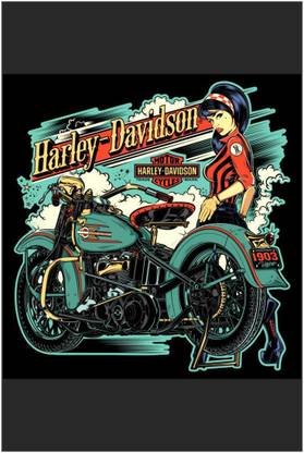 Harley Davidson Poster (Cover Area :- 13 X 19 inch) Paper Print