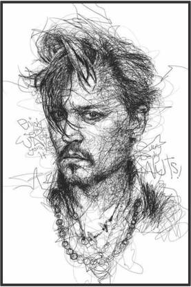 Johnny Depp Poster (Cover Area :- 13 X 19 inch) Paper Print